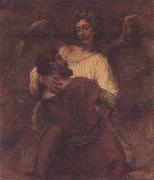 REMBRANDT Harmenszoon van Rijn Facob wrestling with the angel (mk33) oil painting picture wholesale